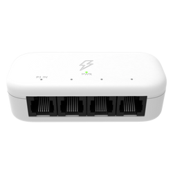 HomeWizard actieve P1 splitter met 3 Ethernet poorten, wit kunststof behuizing, voor load balancing van slimme meters en zonnepanelen