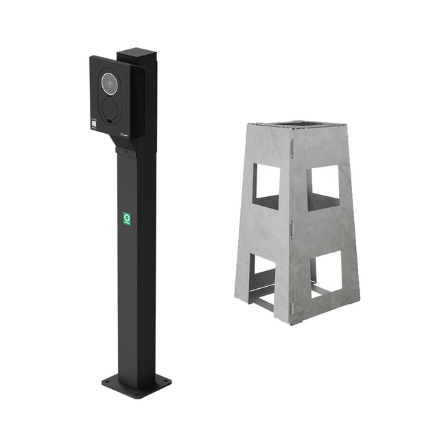 Onepole Montagepaal Lite | Paal voor Zaptec Go & Go2 - Regel je Laadpaal